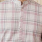Men Classic Check Design Short Kurta ( 65SK 5486Pink ) [FF] [K-14]