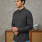 Men's Cotton Striped Short Kurta ( 65SK 5488Black ) [FF] [A-14]