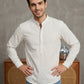 Men's Cotton Striped Short Kurta ( 65SK 5488White ) [FF] [A-14]