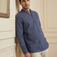 Stylish Printed Cotton Blend Kurta for Men ( 65SK 5522Navy ) [FF] [A-14]