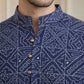 Stylish Printed Cotton Blend Kurta for Men ( 65SK 5522Navy ) [FF] [A-14]