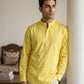 Cotton Blend Traditional Printed Short Kurta