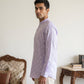 Cotton Blend Traditional Printed Short Kurta