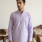 Cotton Blend Traditional Printed Short Kurta