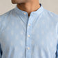 Cotton Blend Traditional Printed Short Kurta