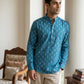 Cotton Blend Traditional Printed Short Kurta