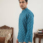 Cotton Blend Traditional Printed Short Kurta