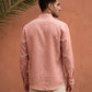 Linen Blend Solid Short Kurta ( 65SK 5613Coral )