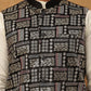 Men’s Silk Blend Embroidered Nehru Jacket (65WC 4150 Black )