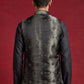 Men Jacquard Woven Design Nehru Jacket ( 65WC 4178 Black )