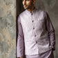 Men Jacquard Woven Design Nehru Jacket ( 65WC 4180Lavender )