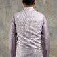 Men Jacquard Woven Design Nehru Jacket ( 65WC 4180Lavender )