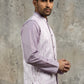 Men Jacquard Woven Design Nehru Jacket ( 65WC 4180Lavender )