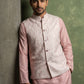 Men Jacquard Woven Design Nehru Jacket ( 65WC 4180Peach )