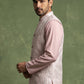 Men Jacquard Woven Design Nehru Jacket ( 65WC 4180Peach )