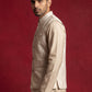 Men Jacquard Woven Design Nehru Jacket ( 65WC 4180White )
