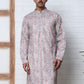 Men's Festive Sequins & Thread Work Kurtas ( ANMKO 288Grey )  [RT] [C-3]