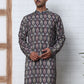 Thread Work & Printed Cotton Blend Kurtas ( ANMKO 297Navy )  [RT] [D-3]