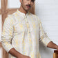 Thread Work & Printed Silk Blend Kurtas ( ANMKO 279Yellow )  [RT] [L-3]