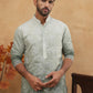 Silk Blend Elegant Thread Work Kurtas ( HOPKO 004Green )  [RT] [O-4]