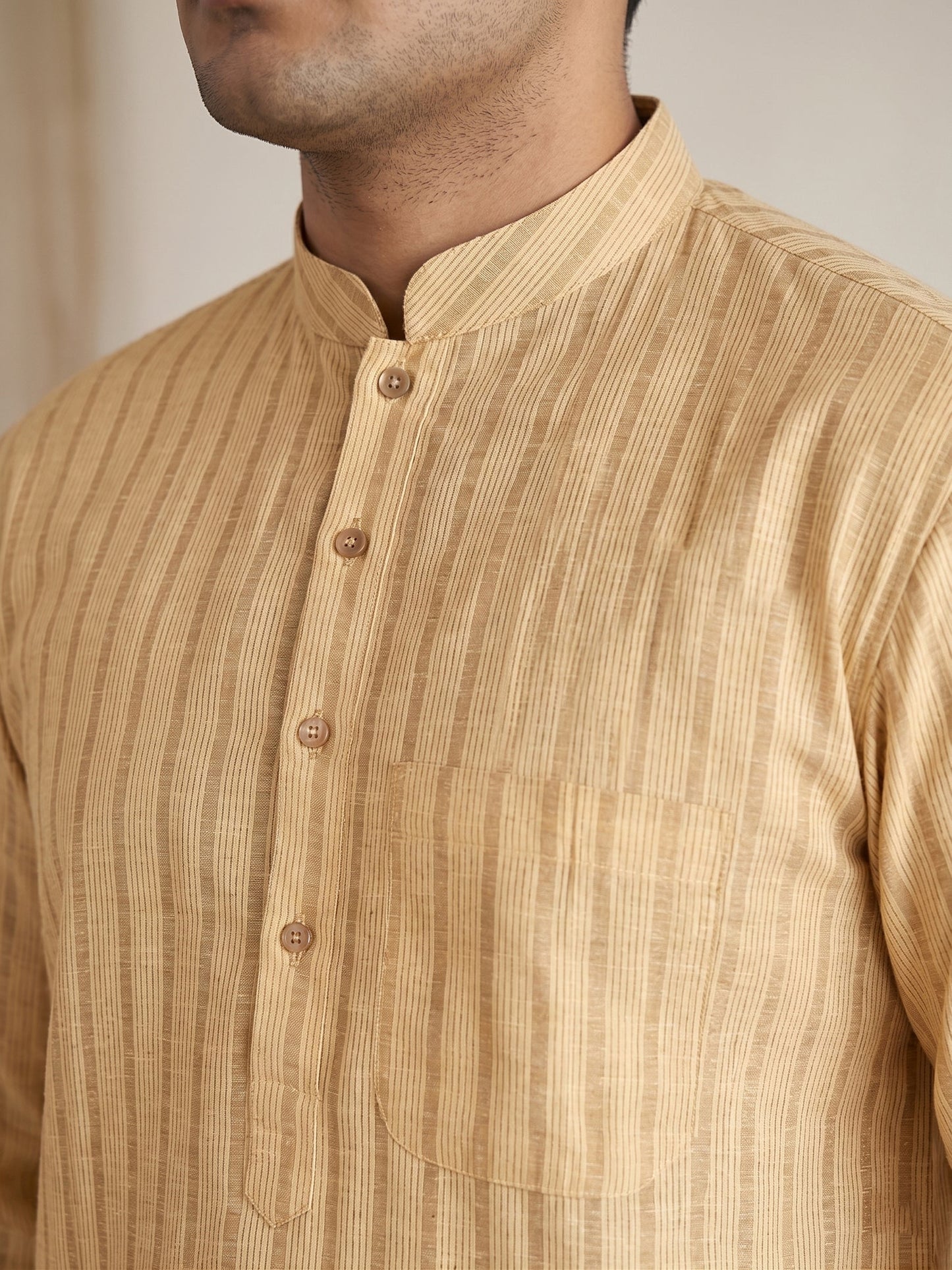Men's Cotton Striped Kurta