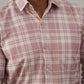 Cotton Checked Casual Shirt for Men ( RDSH 034Peach )