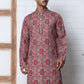 Thread Work & Printed Cotton Blend Kurtas ( ANMKO 297Maroon )  [RT] [D-3]