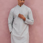 Silk Blend Embroidered Kurtas ( ANMKO 301Silver )  [RT] [L-6]