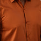 Satin Lycra Solid Casual Shirt for Men ( RDSH 008Orange )