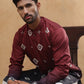 Silk Blend Elegant Thread Work Kurtas ( HOPKO 009Maroon )  [RT] [P-6]
