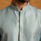 Silk Blend Embroidered Kurta for Men ( 65KO 5602Sky ) [FF] [G-4]