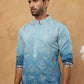 Silk Blend Elegant Thread Work Kurtas ( HOPKO 004Blue )  [RT] [O-4]