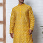 Geometric Sequin Pattern Kurtas ( ANMKO 282Mustard )  [RT] [L-4]