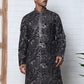 Embroidered Silk-Blend Kurtas ( ANMKO 289Black )  [RT] [H-5]