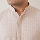 Sequin Embroidered Pure Cotton Kurta with Pyjamas