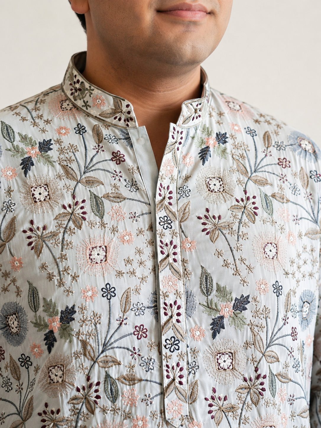 Embroidered Kurta For Men ( KO 5227White XXLxx )