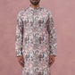 Men’s Stylish Printed Cotton Blend Kurtas ( ANMKO 274Blue )  [RT] [N-6]