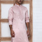 Men Silk Blend Festive Embroidered Kurtas ( ANMKO 286Peach )  [RT] [M-6]