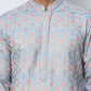 Viscose Rayon Self-Design Embroidered Kurtas ( ANMKO 278Blue )  [RT] [M-6]