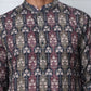 Thread Work & Printed Cotton Blend Kurtas ( ANMKO 297Navy )  [RT] [D-3]
