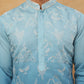 Silk Blend Elegant Thread Work Kurtas ( HOPKO 004Blue )  [RT] [O-4]