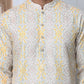 Thread Work & Printed Silk Blend Kurtas ( ANMKO 279Yellow )  [RT] [L-3]