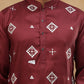 Silk Blend Elegant Thread Work Kurtas ( HOPKO 009Maroon )  [RT] [P-6]