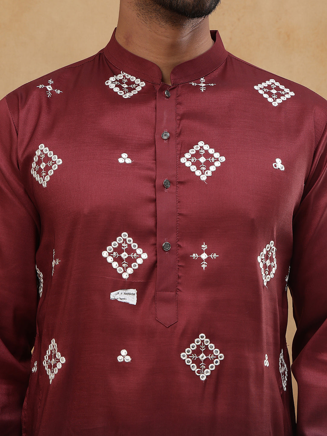 Silk Blend Elegant Thread Work Kurtas ( HOPKO 009Maroon )  [RT] [P-6]