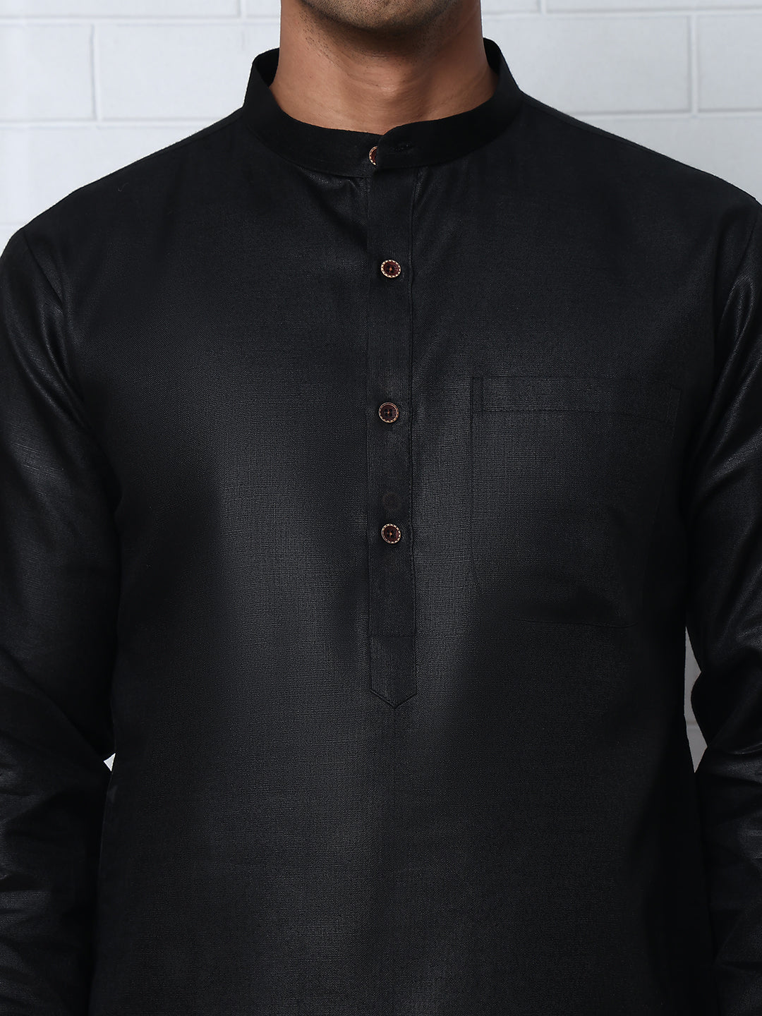 Solid Kurta for Men ( ANMKO 273Black )  [RT] [H-3]