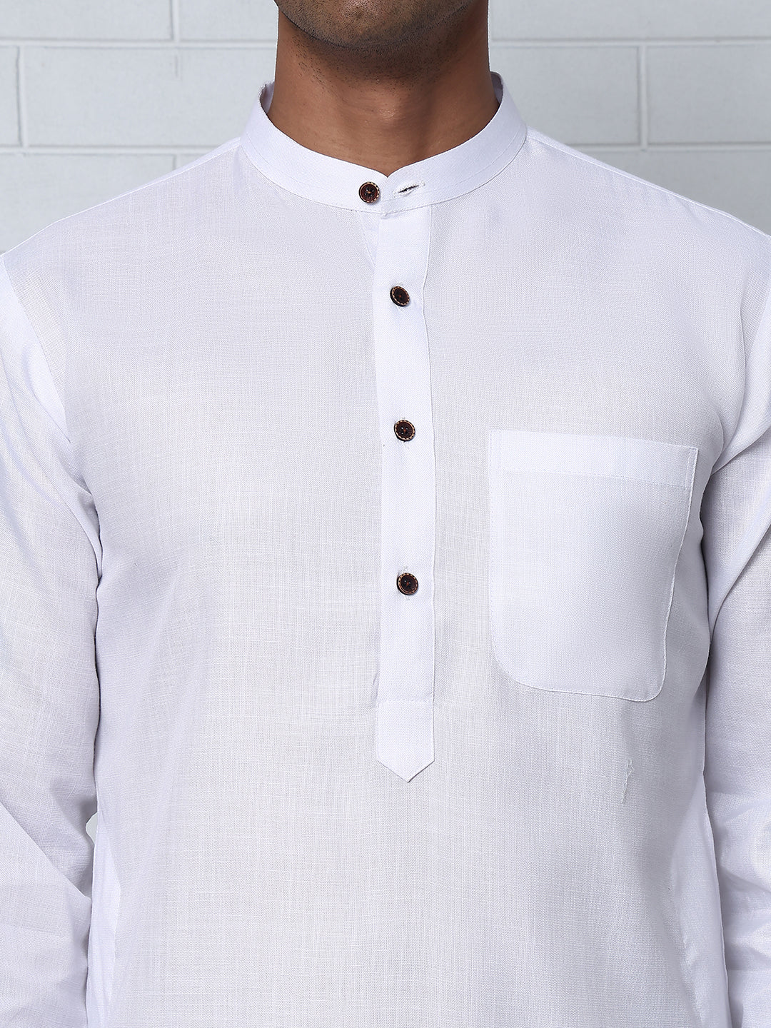 Solid Kurta for Men ( ANMKO 273White )  [RT] [H-3]