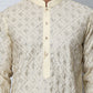 Geometric Sequin Pattern Kurtas ( ANMKO 282Cream )  [RT] [L-4]