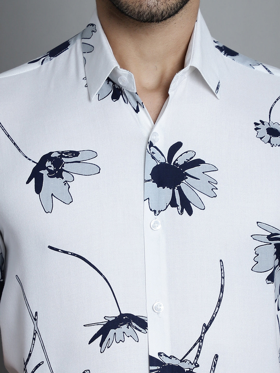 Men's Floral Printed Formal Shirts