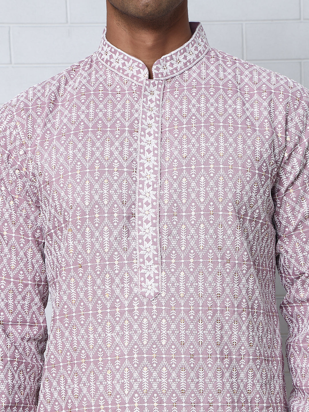 Embroidered Viscose Rayon Kurta ( ANMKO 280Purple )  [RT] [M-6]