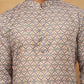 Cotton Blend Floral Printed Kurtas ( HOPKO 008Off-White )  [RT] [O-2]